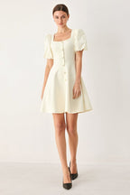Buttercream Darling Sweater Knit Mini Dress - HOUSE OF SHE