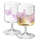 Butterfly Wine Goblet set of 2 - HOUSE OF SHE