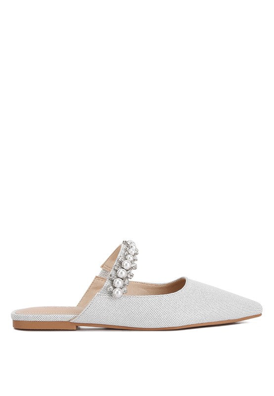 Geode Mary Jane Embellished Mules  HOUSE OF SHE