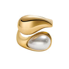Cami Pearl Stacked Ring - HOUSE OF SHE