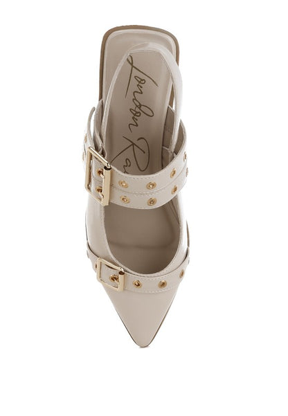 Betula Eyelets & Buckle Detail Flats  HOUSE OF SHE