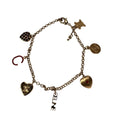 Celine Triomphe Gold metal Charm Bracelet - HOUSE OF SHE