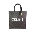 Celine Triomphe Vertical Cabas Black Monogram Canvas Tote - HOUSE OF SHE