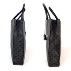Celine Triomphe Vertical Cabas Black Monogram Canvas Tote - HOUSE OF SHE