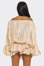 Champagne Dream Romper - HOUSE OF SHE