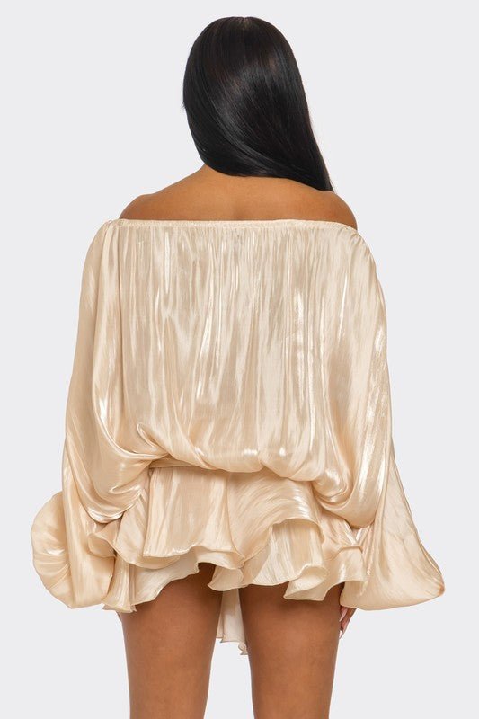 Champagne Dream Romper - HOUSE OF SHE