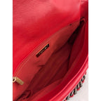 Chanel 19 Large Quilted Goatskin Silver and Gold Red Flap Bag - HOUSE OF SHE