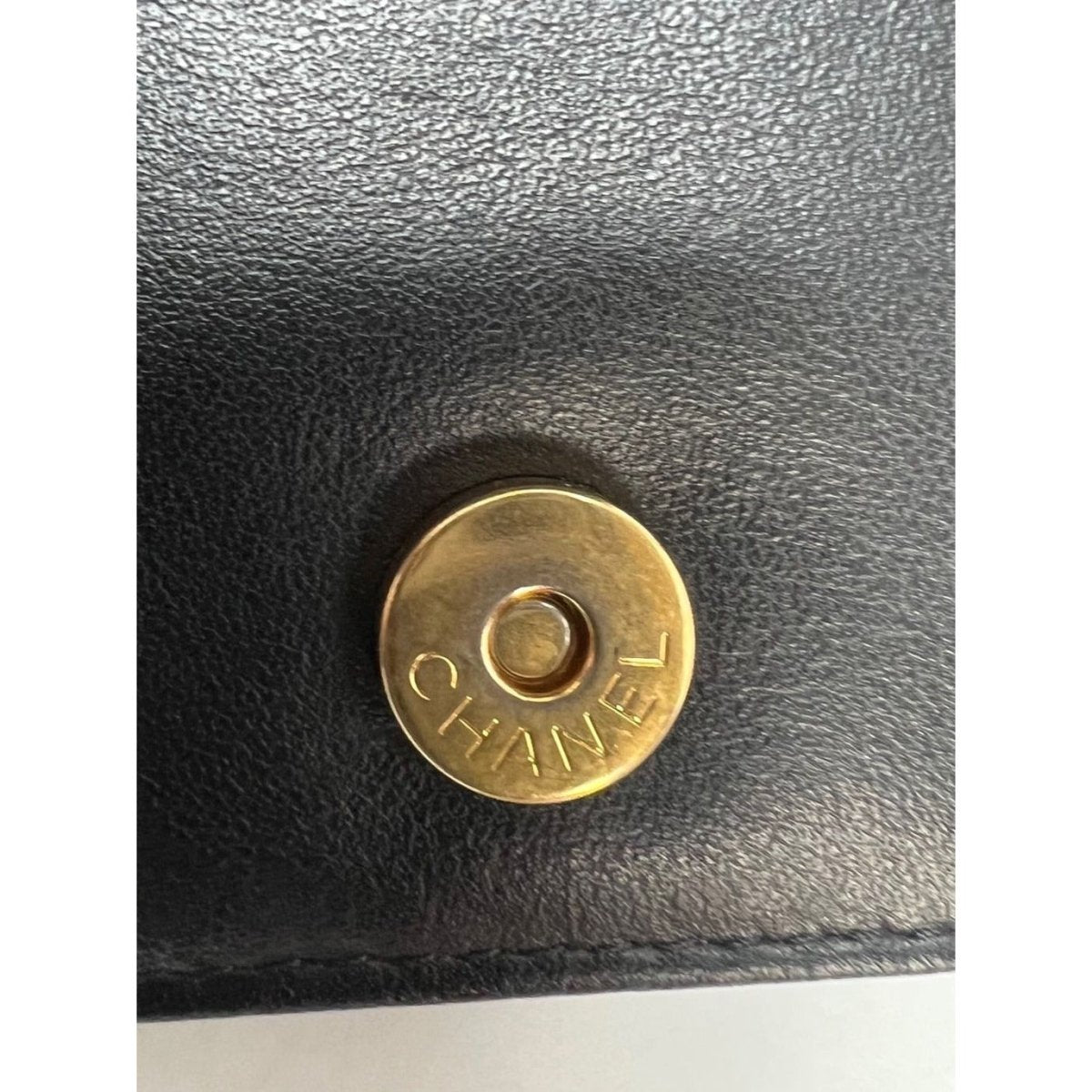 Chanel Caviar Quilted Mini Boy Clutch Wallet on a Chain Black - HOUSE OF SHE