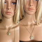 Chanel Crystal CC Necklace Gold Pearly Fashion Jewelry - HOUSE OF SHE