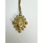 Chanel Crystal CC Necklace Gold Pearly Fashion Jewelry - HOUSE OF SHE