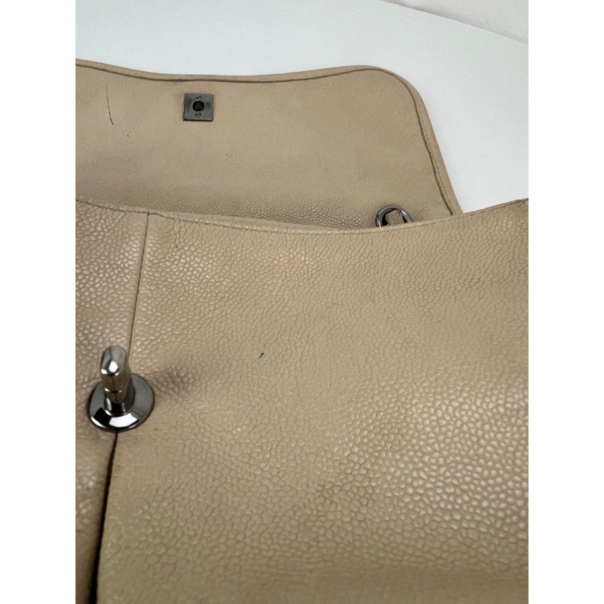 Chanel Grained leather Medium Natural Beauty Beige Flap Bag - HOUSE OF SHE