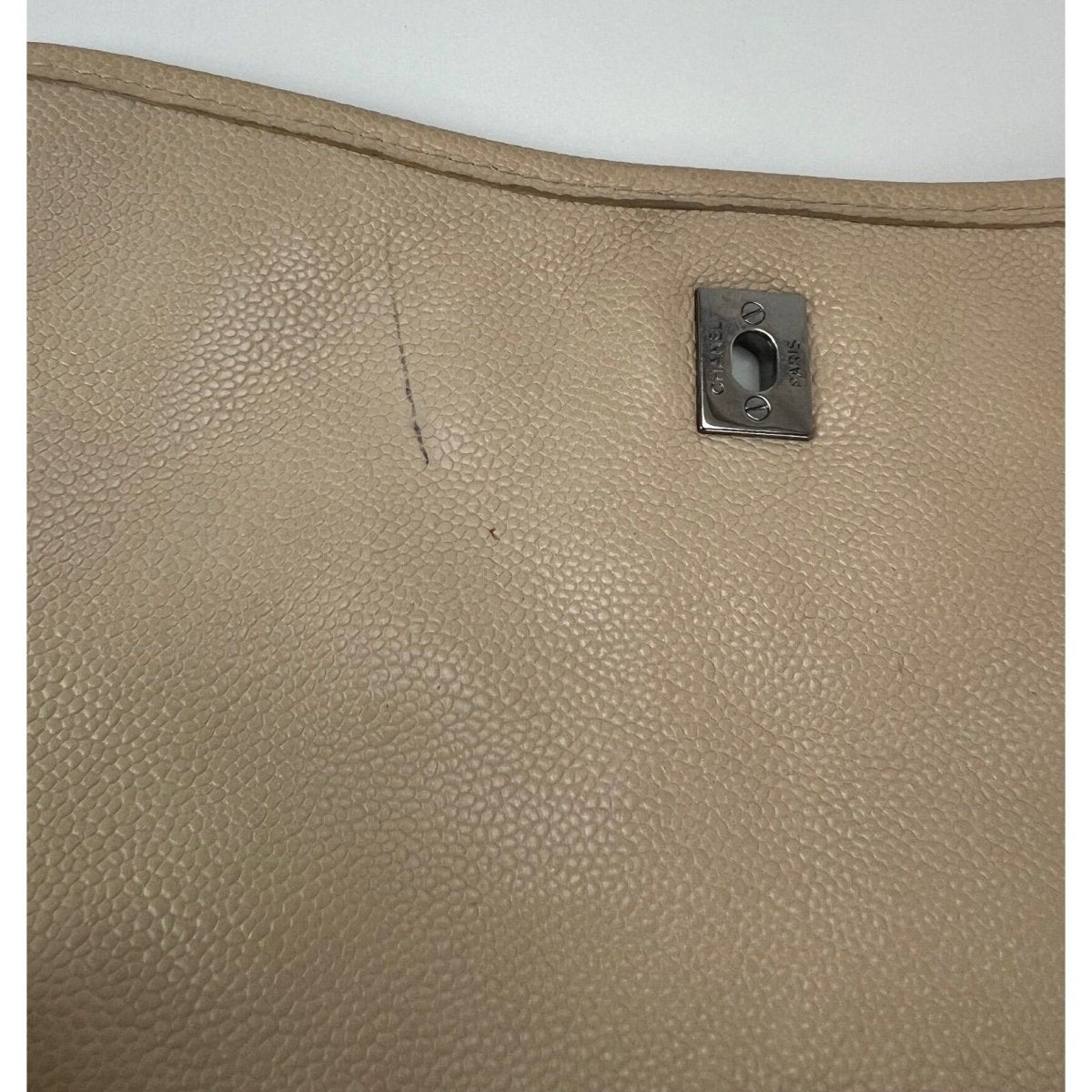 Chanel Grained leather Medium Natural Beauty Beige Flap Bag - HOUSE OF SHE