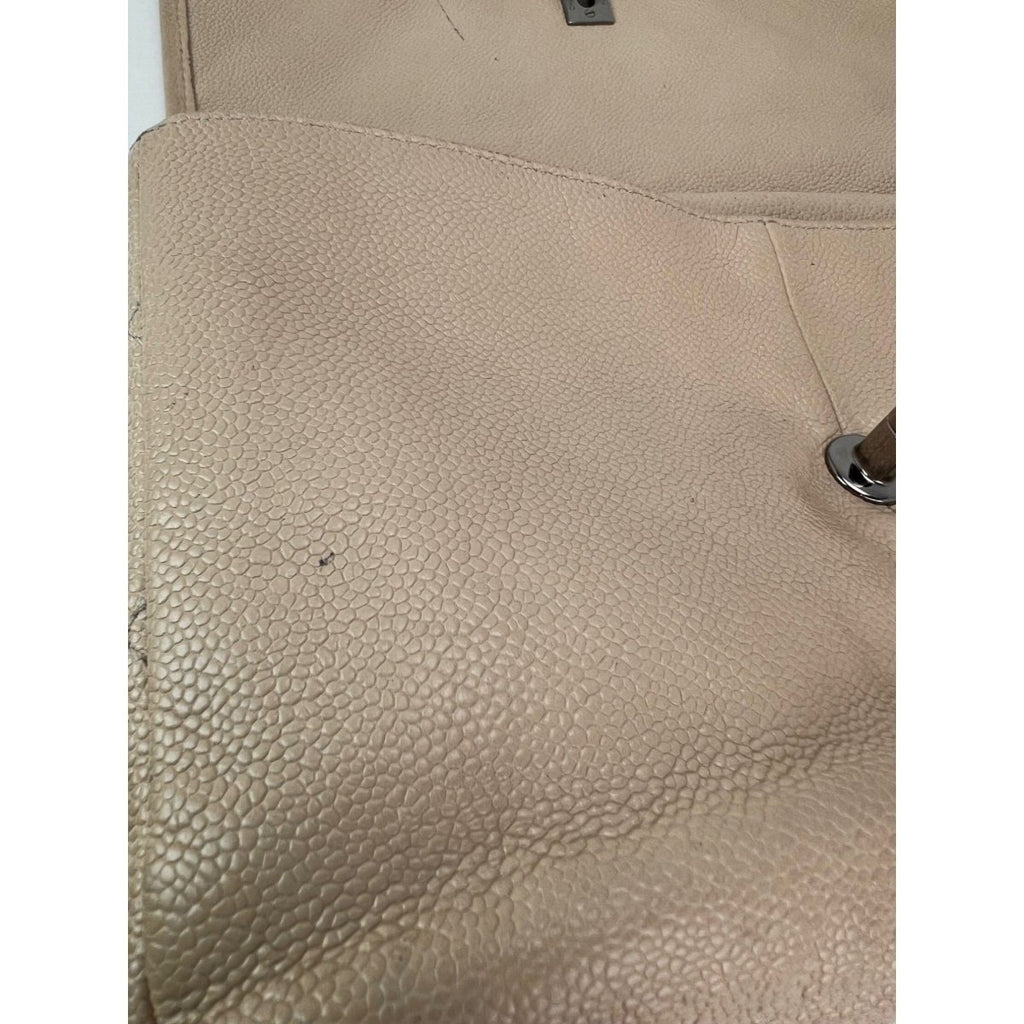 Chanel Grained leather Medium Natural Beauty Beige Flap Bag - HOUSE OF SHE
