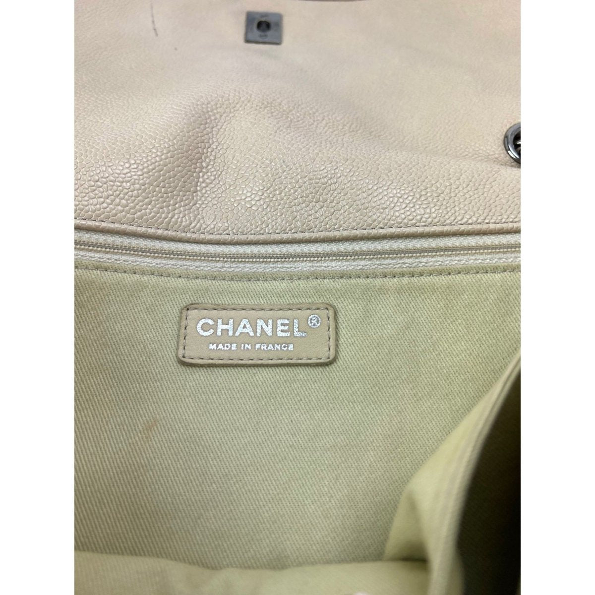 Chanel Grained leather Medium Natural Beauty Beige Flap Bag - HOUSE OF SHE