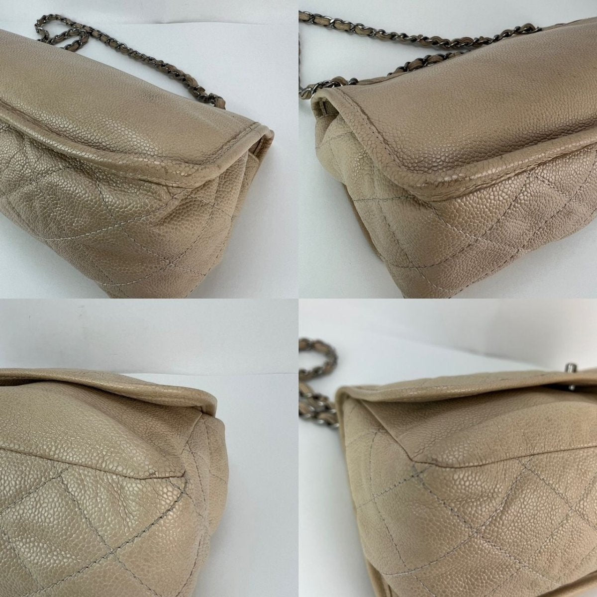 Chanel Grained leather Medium Natural Beauty Beige Flap Bag - HOUSE OF SHE