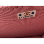 Chanel Tweed Quilted Mini Flap Pink Chain Waist Shoulder Bag - HOUSE OF SHE