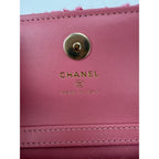 Chanel Tweed Quilted Mini Flap Pink Chain Waist Shoulder Bag - HOUSE OF SHE