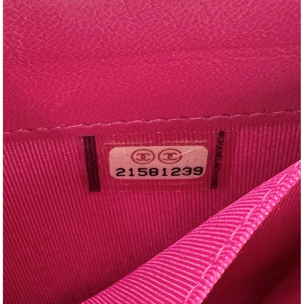 Chanel Velvet Quilted Timeless Fuchsia Wallet on a Chain Clutch Bag - HOUSE OF SHE