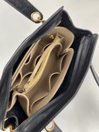 Chanel Vintage Black Caviar Leather CC Zip Tote Shoulder - HOUSE OF SHE