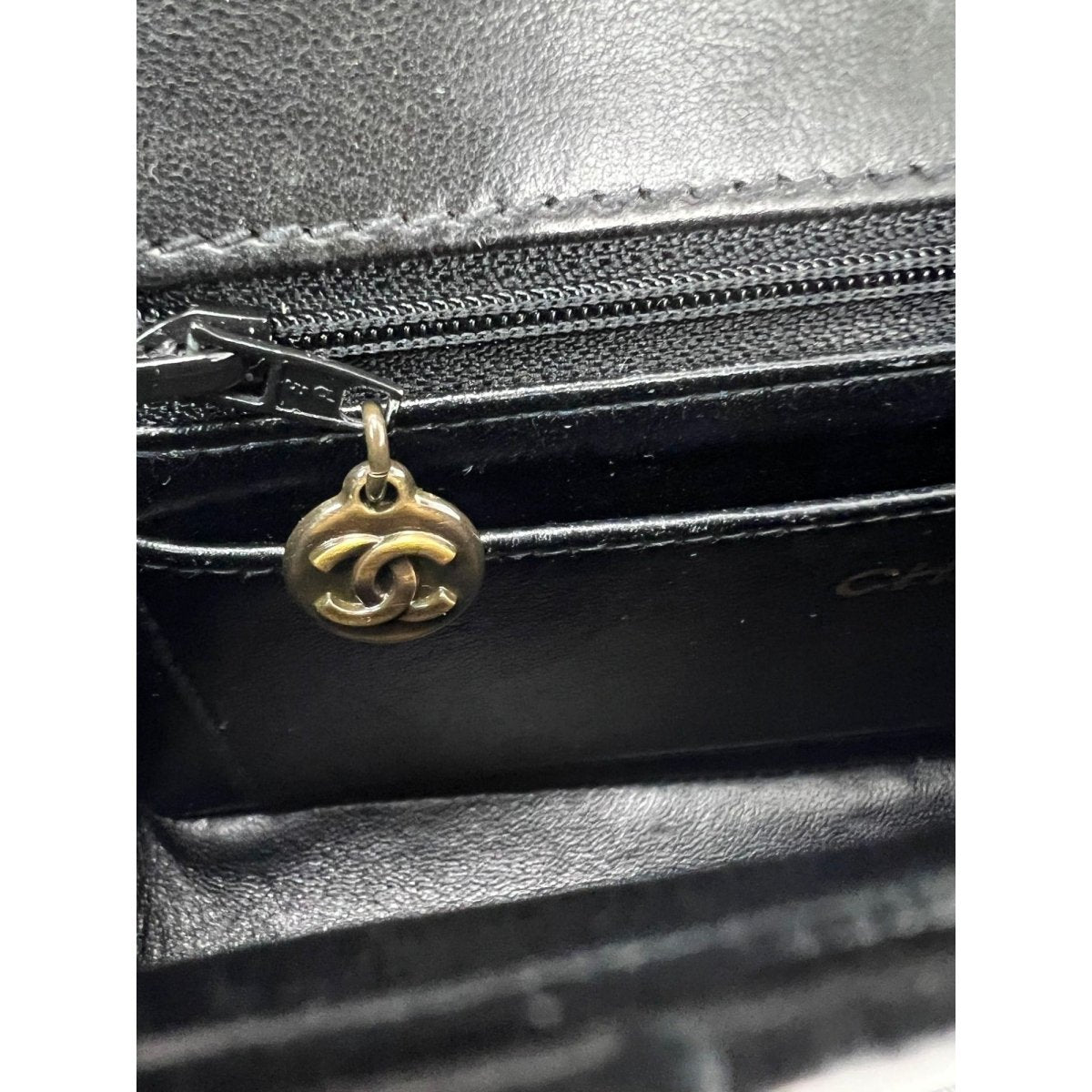 Chanel Vintage Quilted Lambskin Black Resin Chain Small Classic Single Flap Bag RARE - HOUSE OF SHE