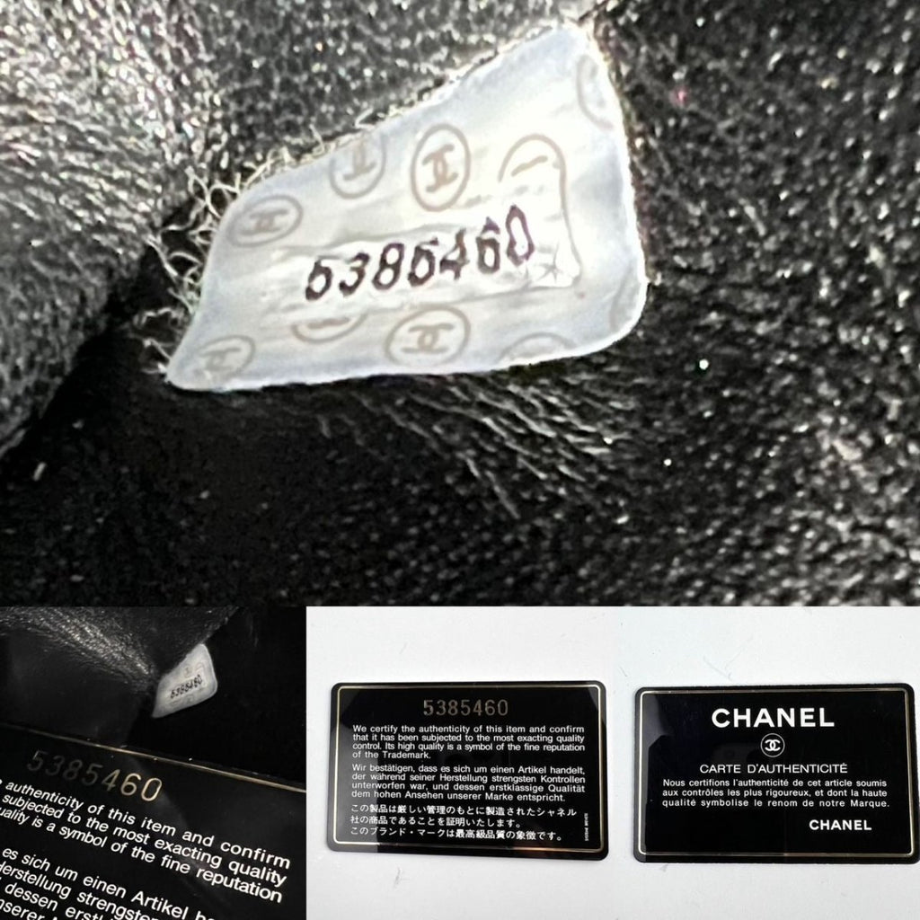 Chanel Vintage Quilted Lambskin Black Resin Chain Small Classic Single Flap Bag RARE - HOUSE OF SHE