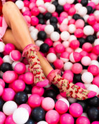 Cherry Bow Ruffle Sheer Crew Sock - HOUSE OF SHE