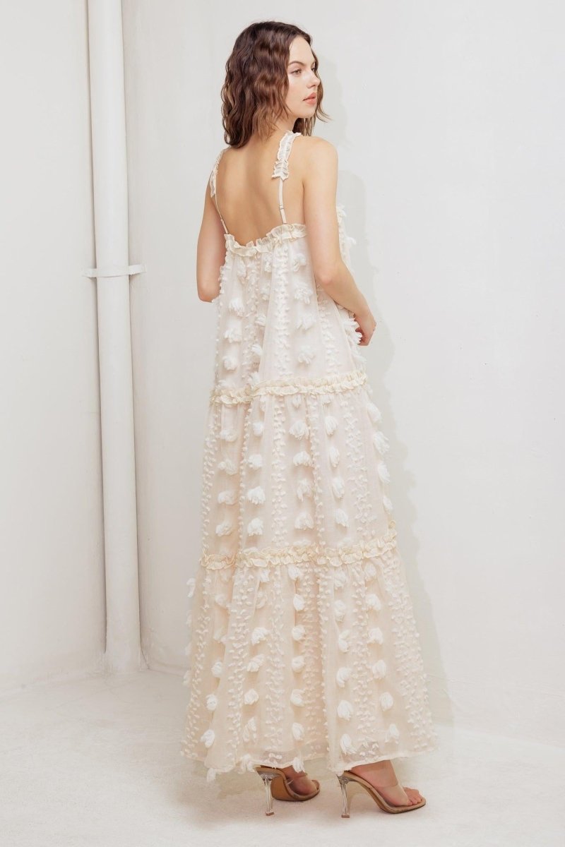 CLOUD NINE GOWN WOVEN ANKLE DRESS - HOUSE OF SHE