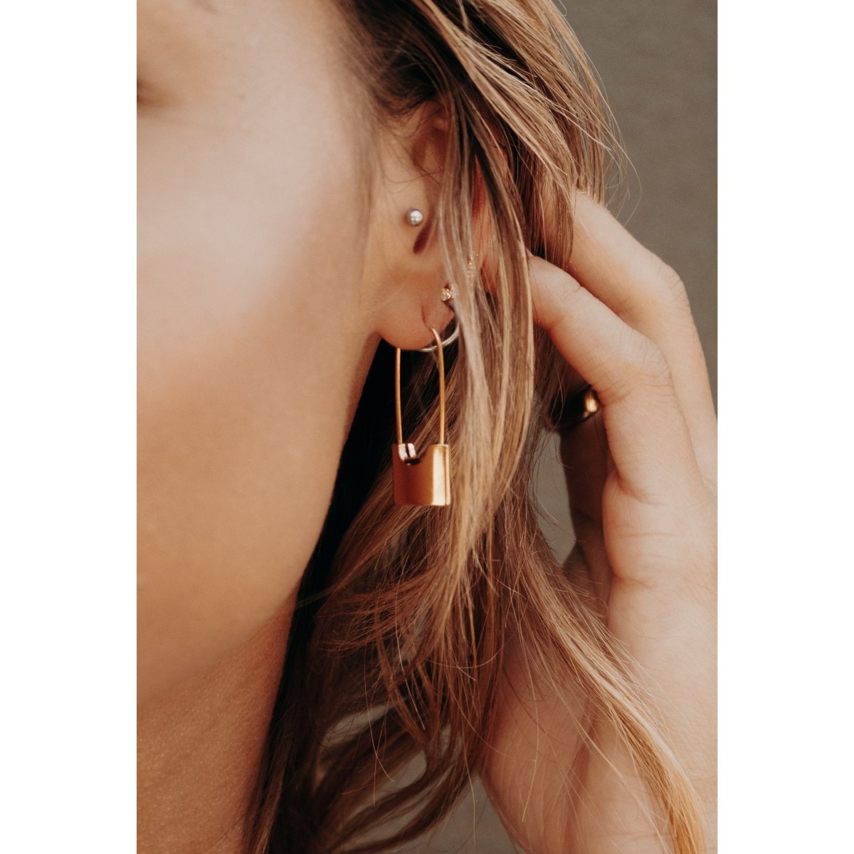 Codie Lock Earrings - HOUSE OF SHE