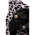 Collins Leopard Print Triangle Top Handle Shoulder Handbag - HOUSE OF SHE