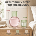 Colorful Carafe & Ribbed Flower Cup Set | 44oz Glasses - HOUSE OF SHE