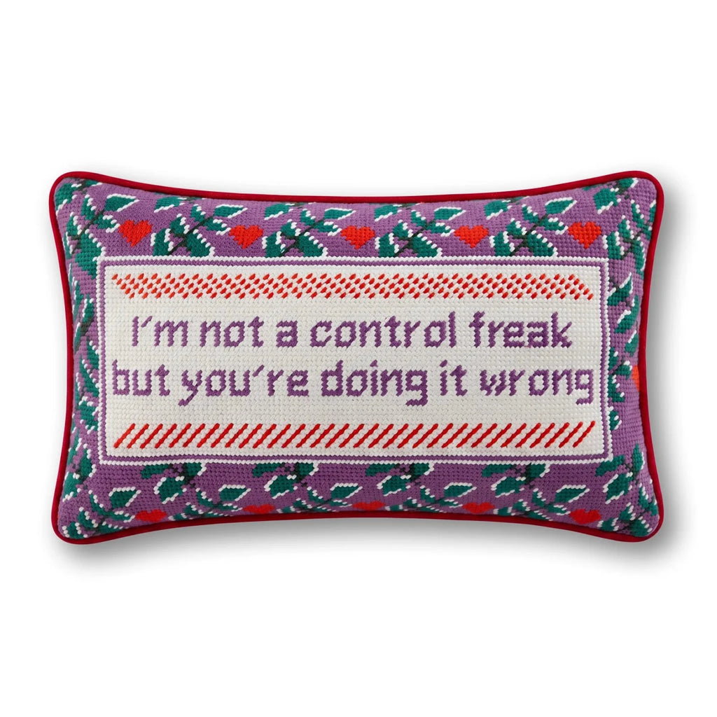 Control Freak Needlepoint Pillow - HOUSE OF SHE