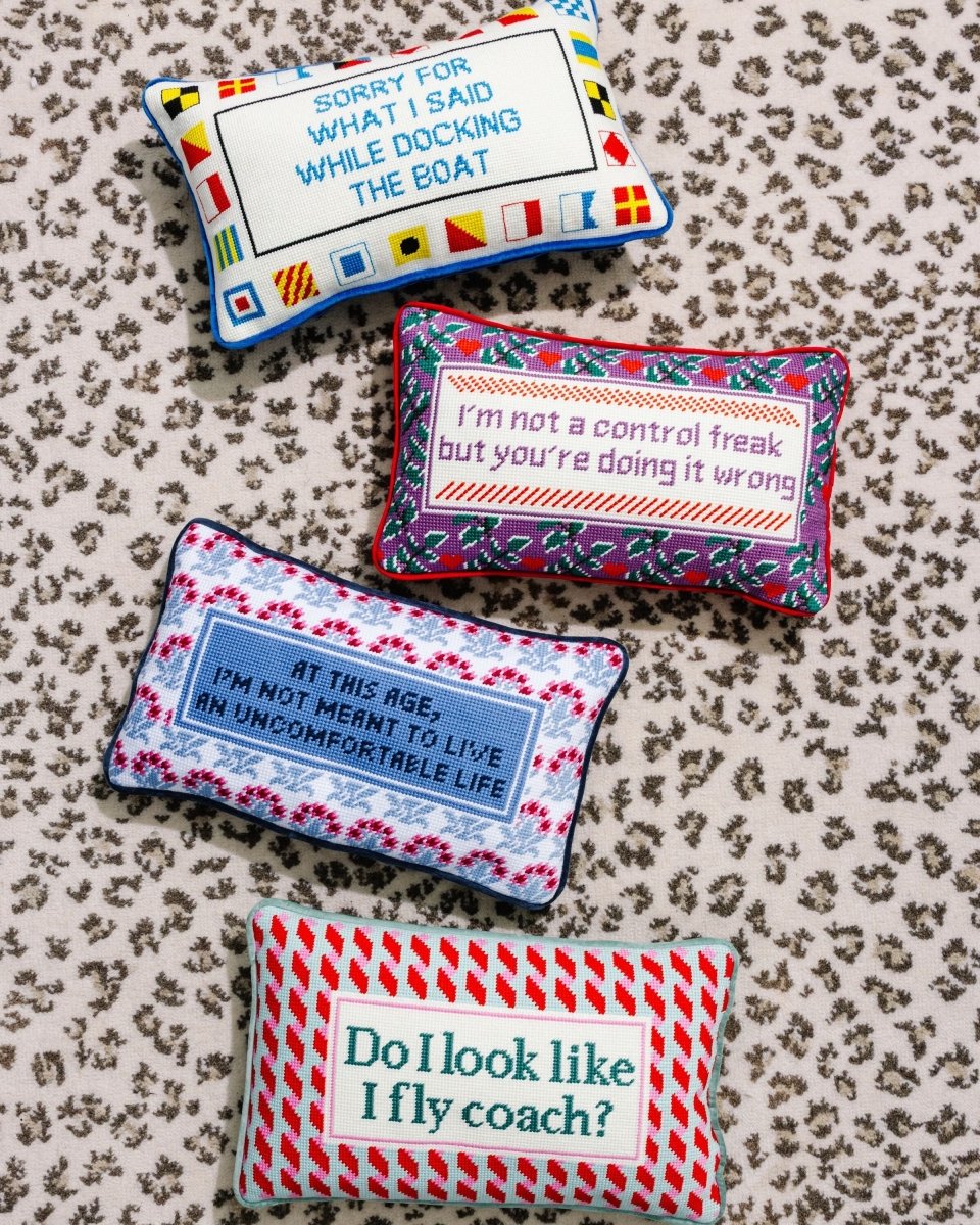 Control Freak Needlepoint Pillow - HOUSE OF SHE