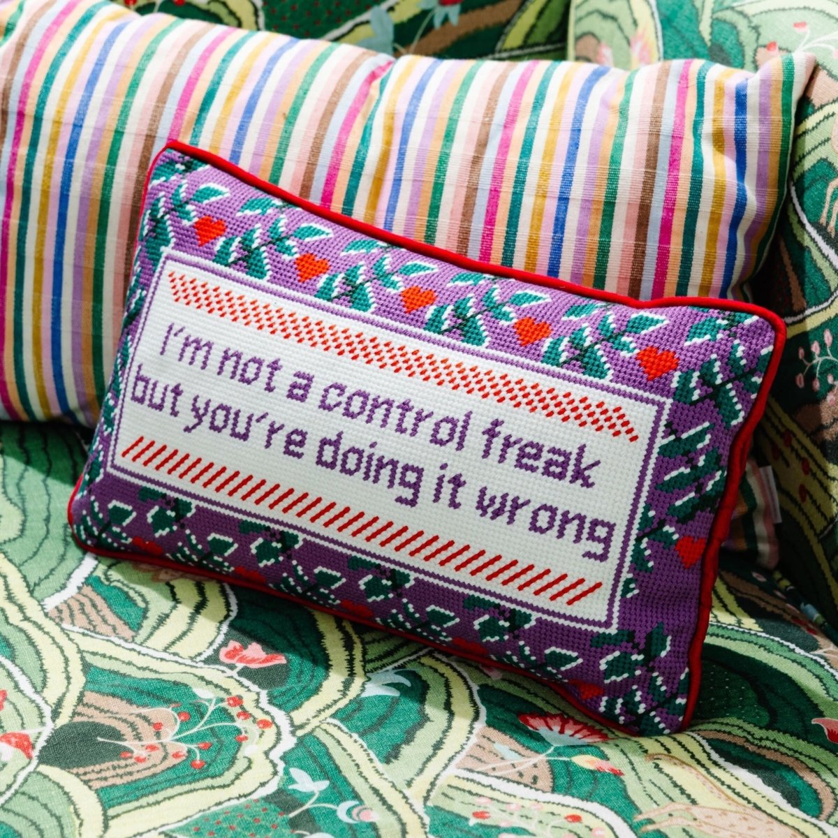 Control Freak Needlepoint Pillow - HOUSE OF SHE
