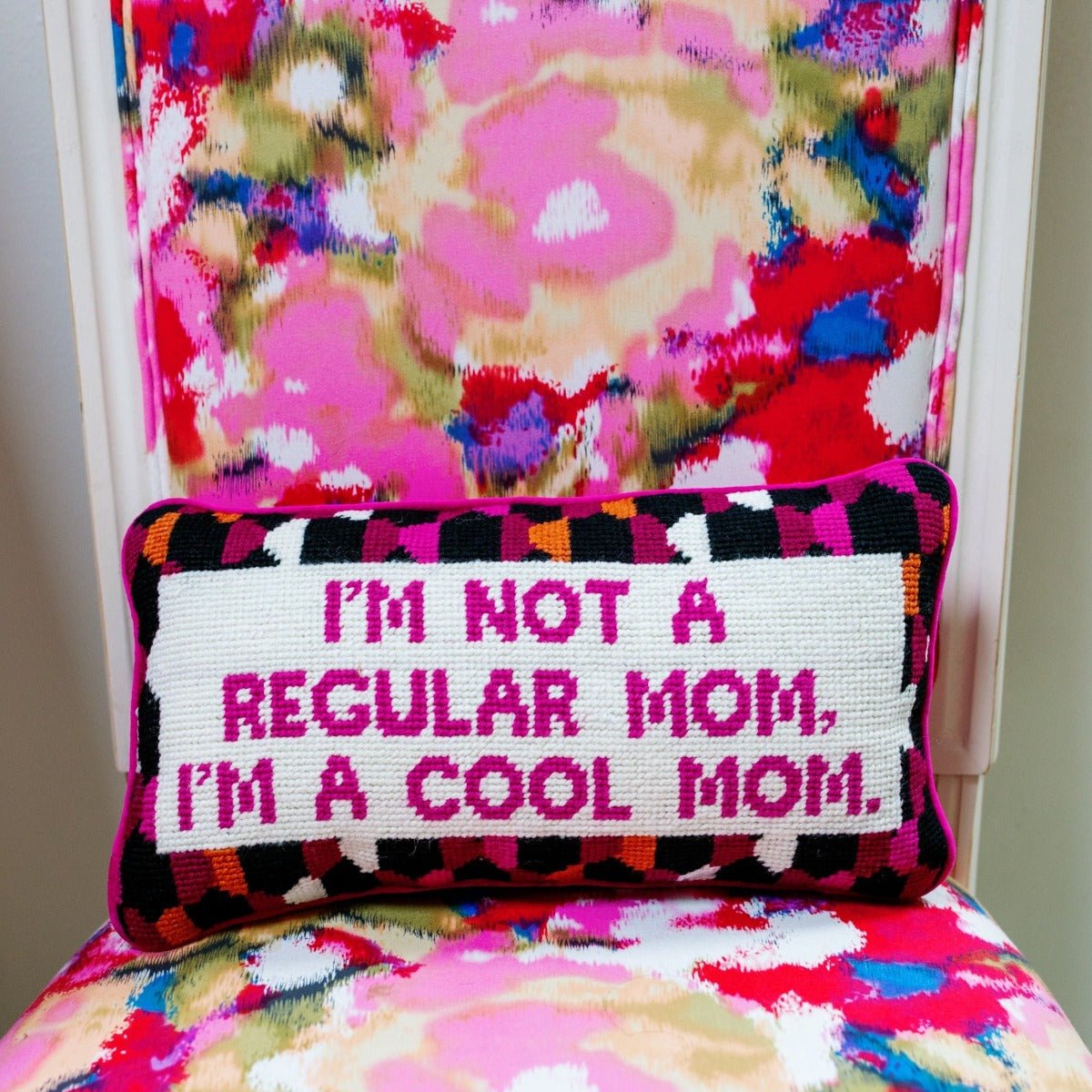 Cool Mom Needlepoint Pillow - HOUSE OF SHE