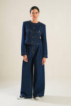 Crisp Canvas Denim Jacket - HOUSE OF SHE