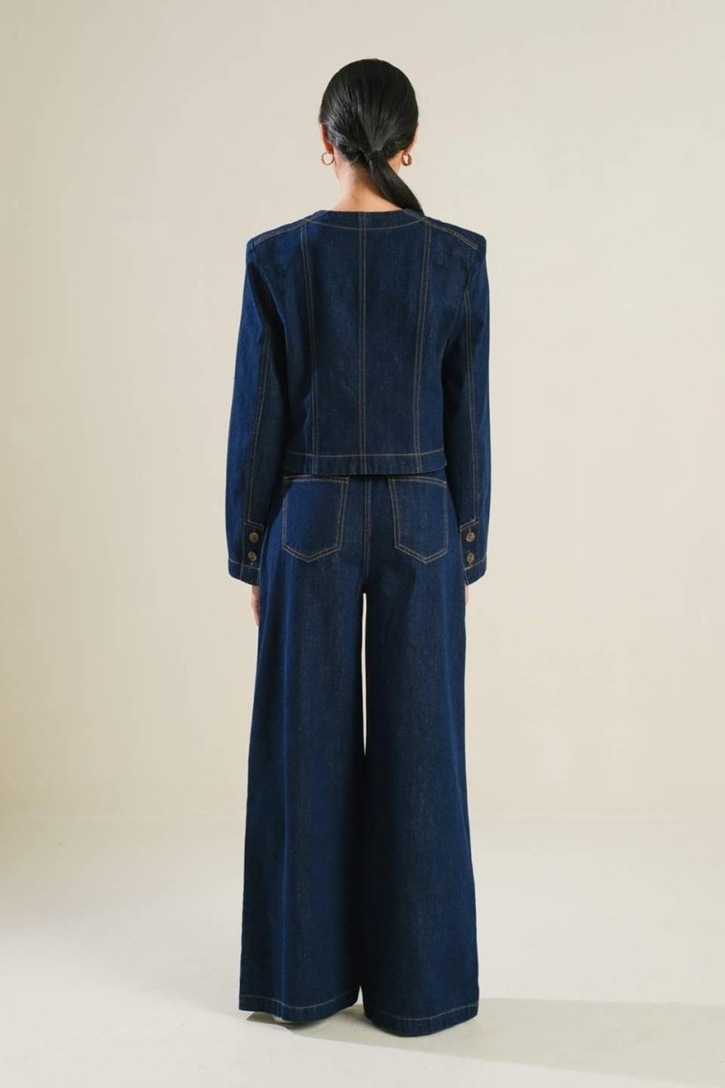Crisp Canvas Denim Jacket - HOUSE OF SHE