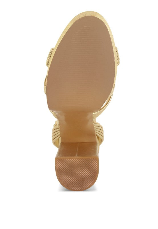 Gold Member High Platform Heels  HOUSE OF SHE