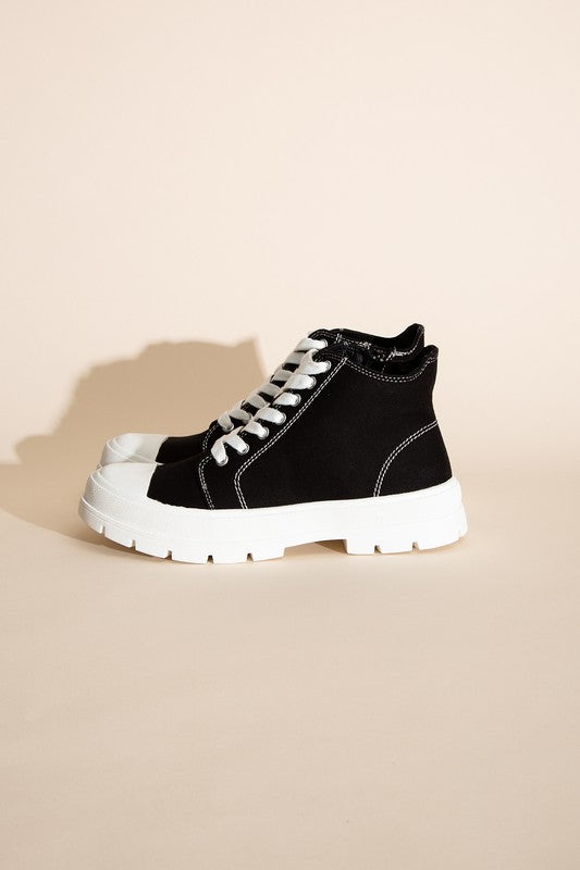 CRAYON-G Lace up Sneakers  HOUSE OF SHE
