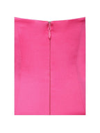 Damsel Fuchsia Satin Strapless Corset Gown - HOUSE OF SHE