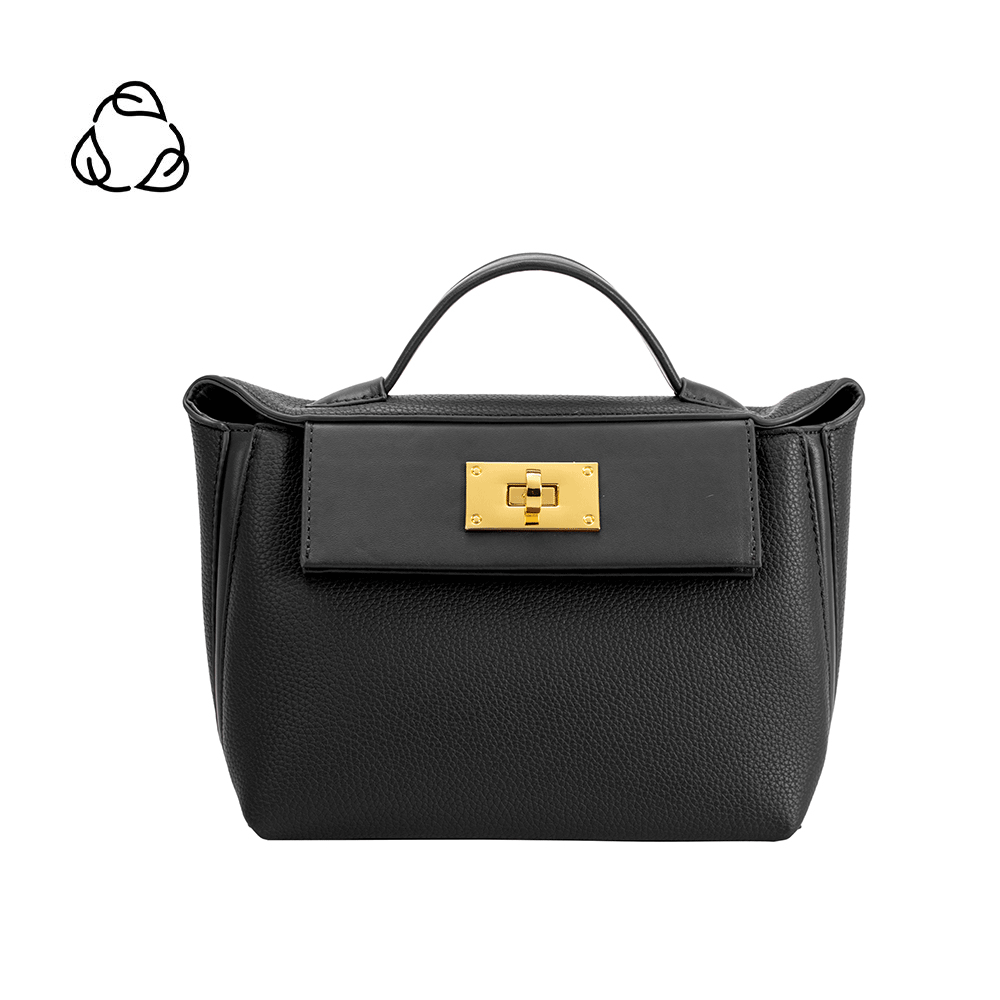 Elizabeth Black Recycled Vegan Crossbody Bag  HOUSE OF SHE