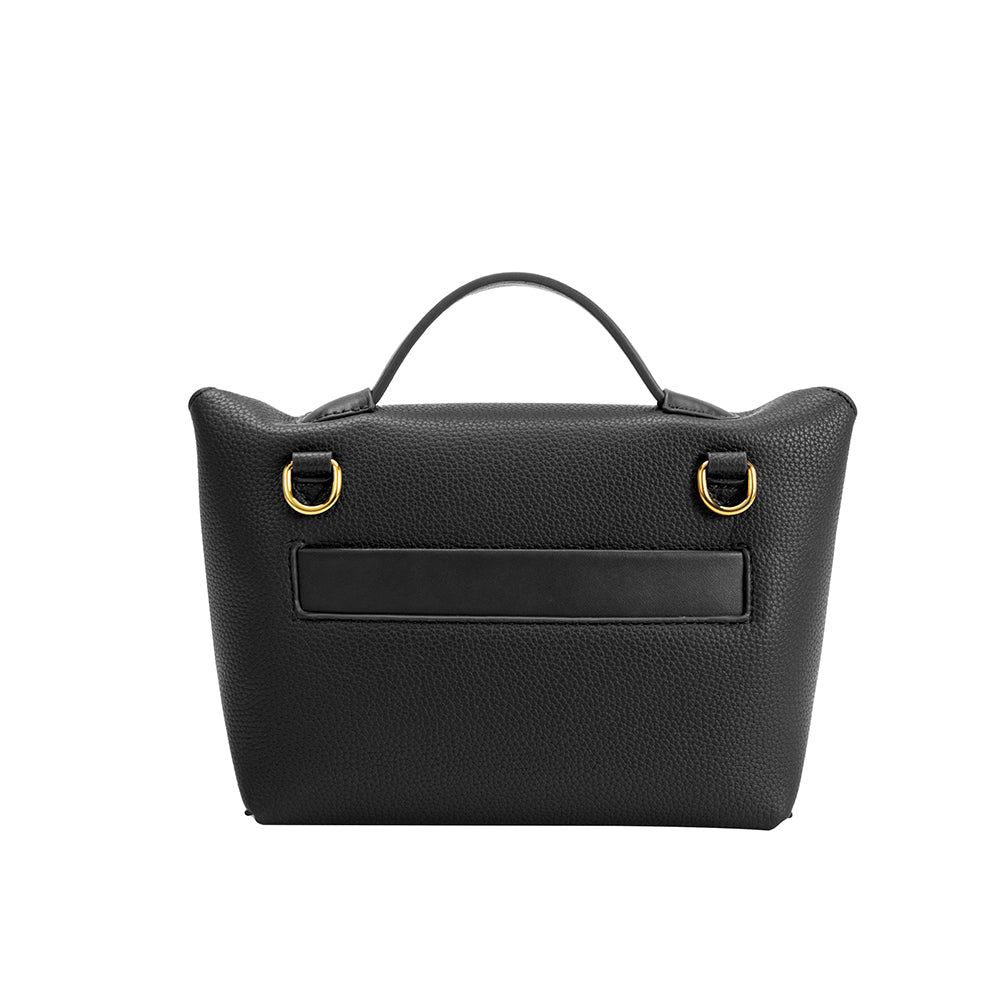 Elizabeth Black Recycled Vegan Crossbody Bag  HOUSE OF SHE