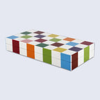 Decorative Box Medley Jester Pattern Resin Inlay, Available in 7 Sizes - HOUSE OF SHE