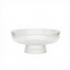 Decorative Fluted Transparent Glass Bowl, Fruit, Snacks Sweets - HOUSE OF SHE