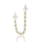 Delilah Double Stud Earring - HOUSE OF SHE