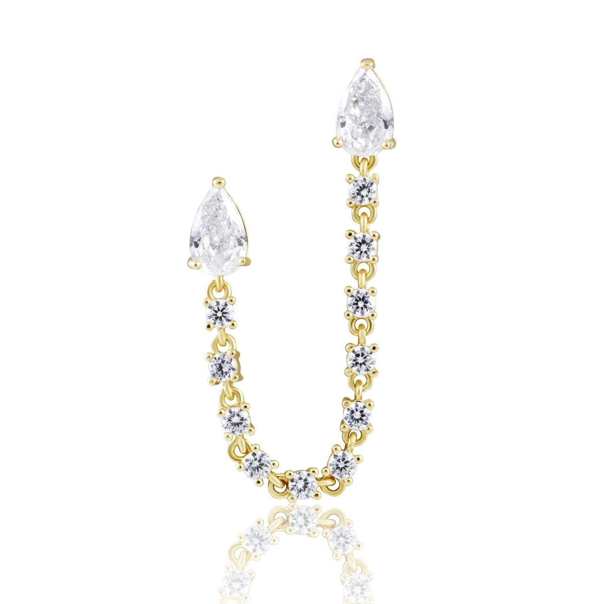 Delilah Double Stud Earring - HOUSE OF SHE