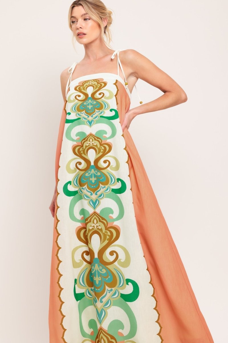 DESERT JEWEL WOVEN MAXI DRESS - HOUSE OF SHE
