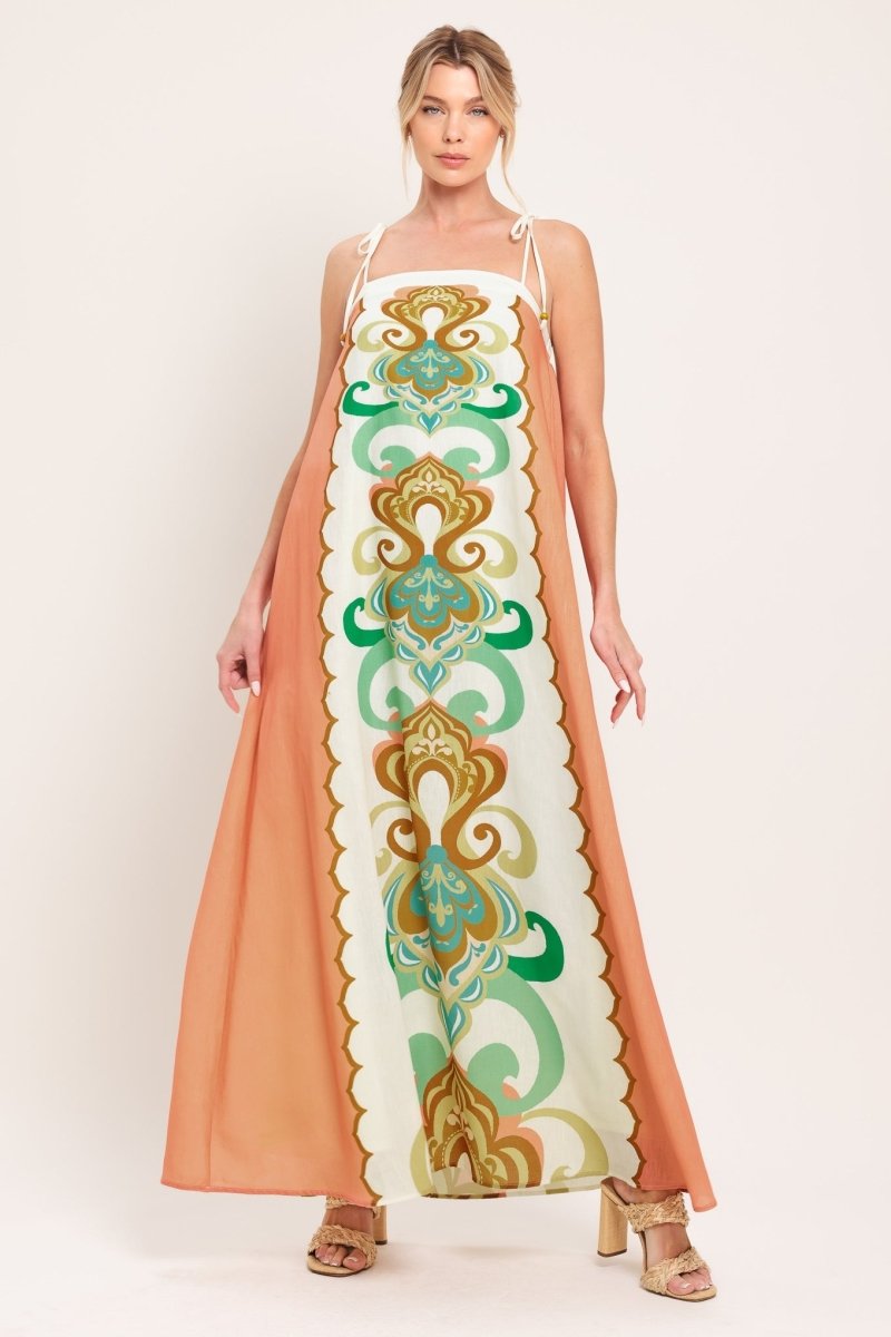 DESERT JEWEL WOVEN MAXI DRESS - HOUSE OF SHE