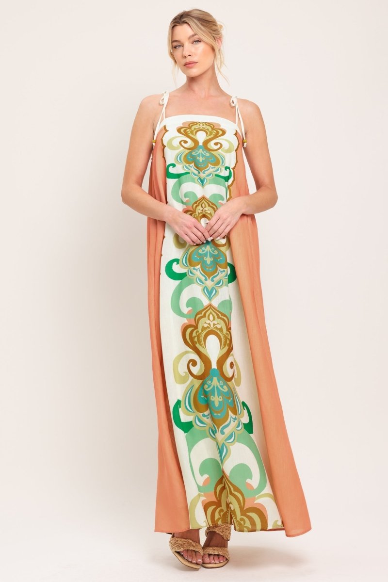 DESERT JEWEL WOVEN MAXI DRESS - HOUSE OF SHE