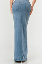 Dia Denim Maxi Dress - HOUSE OF SHE