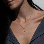 Diamond Moon Wave Necklace - HOUSE OF SHE